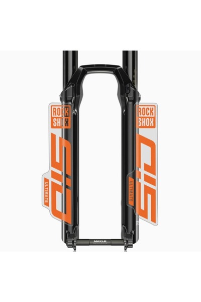 Choice6 ملصقات شوكة أمامية RockShox SID برتقالية اللون، مجموعة واحدة، ملصقات ...