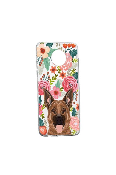 bestcase Husa Silicon Dog and Flowers, Compatibila cu Xiaomi Redmi Note 9 Pro...