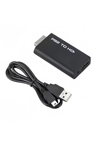Choice1 PS2 to HD Black PS2 to HDMI Converter - 1080P Full HD Adapter with 3....