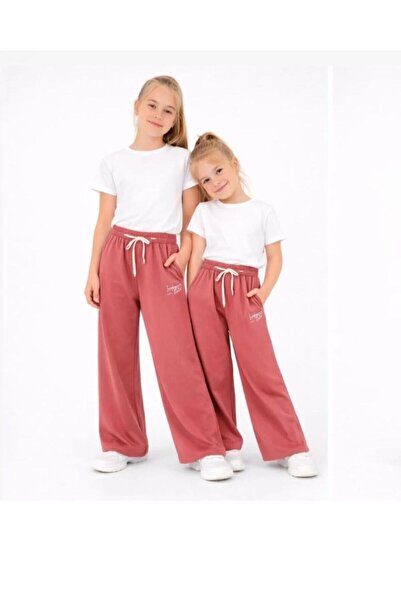 aykidsclup Pantaloni de trening elastici pentru fete, cu model de flori de ro...
