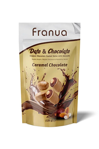 Franua Karamelli Belçika Çikolatalı Hurma (Bademli)