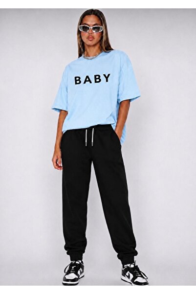 FAEL LİFE Unisex Wide-Let T-Shirt and Sweatpants Baby Printed Set