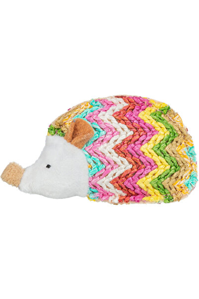 petbutik35 Colorful Hedgehog with String Natural - with Cat Grass