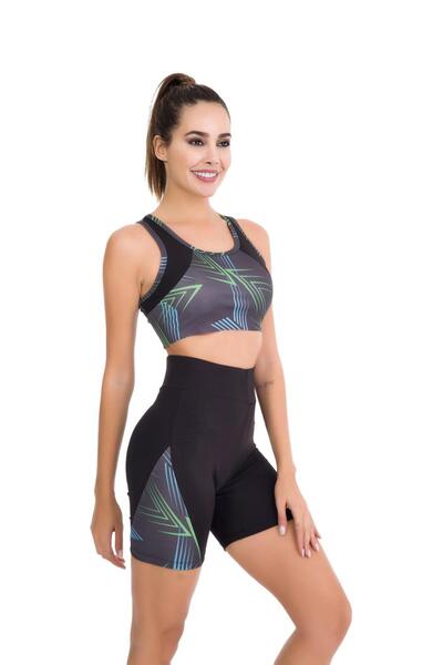 Lady Lingerie Γυναικείο Σετ Γυμναστικής με Σορτς και Μπουστιέρα, Αθλητικό Σετ