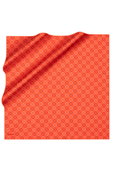 Cacharel Red 90X90 Silk Twill Scarf