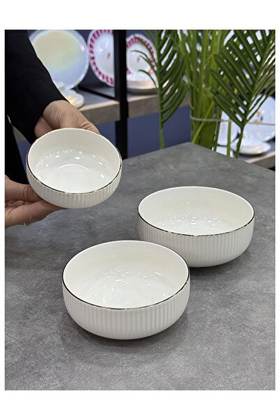 Doğudeko Sierra 3-Piece Porcelain Bowl Set