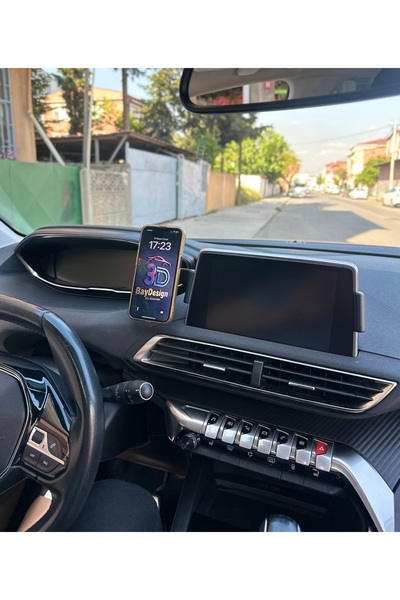 3dbaydesign Peugeot 3008-5008 Ekrana Geçme 2016-2023 Magsafe Telefon Tutucu (...