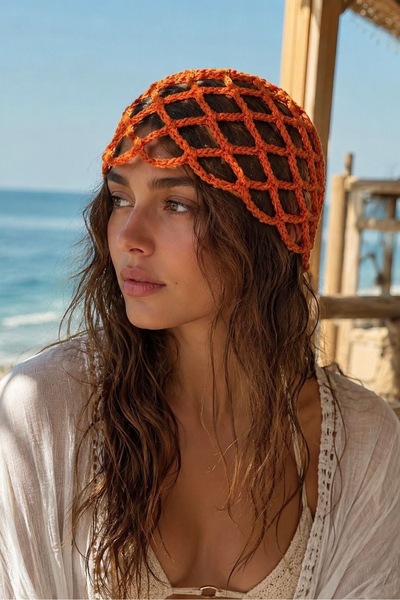 keisy Hand Knitted Premium Mesh Bandana