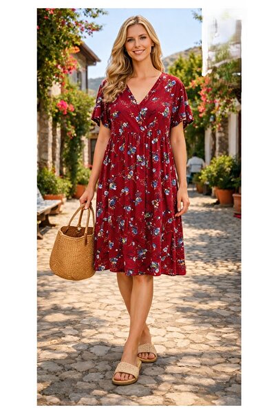 Arya Nisa Kids 100% Cotton Viscose Short Sleeve Midi and Long Summer Dress