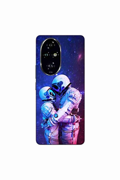 OEM Husa compatibila cu Honor 200 Pro Silicon Gel Tpu Model Astronauts Couple