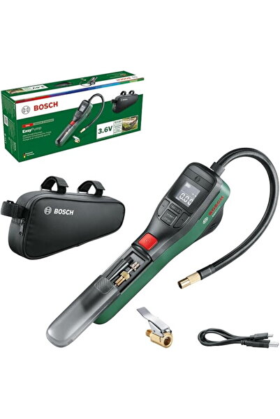 Bosch Pompă electrică EasyPump, Afișaj digital, Lumină LED, USB, Geantă pentr...