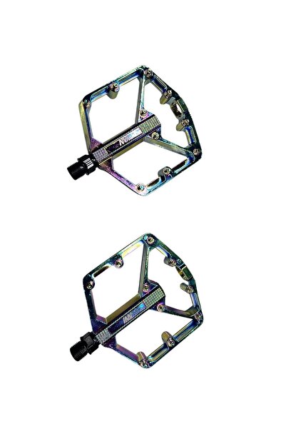 Rectus Alüminyum, Rulmanlı, Çivili Çok Renkli Rainbow Bisiklet Platform Pedal