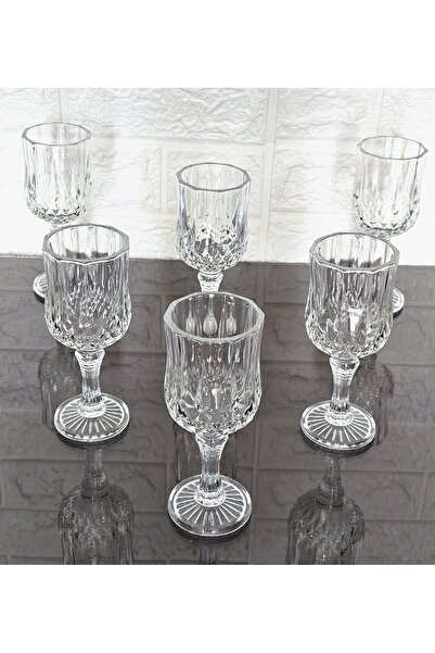 atabey home 6 ADET KAHVE YANI SU BARDAĞI -SADE 15 CM- 160 ML BUSE