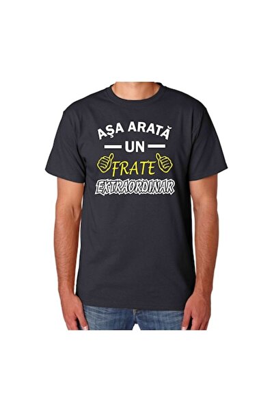 CRD PRINT Personalized men's t-shirt, black, "This is what a brother looks li...
