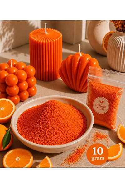 DOĞAN MUM Mum boyası turuncu 10 Gr portakal renk premium pigment boya