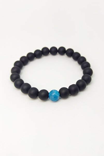 Zodyak Doğal Taş سوار من الحجر الطبيعي الأونيكس الأسود غير اللامع للجنسين مع ...
