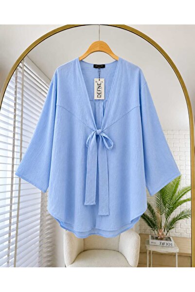 MODA VEDAT Women's Front-Tie Strawberry Fabric Kimono -0325