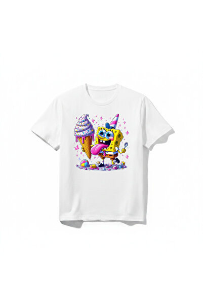 URBANTRENDSTORE Sponge Bob majica sa printom, unisex, za devojčice i dečake, ...