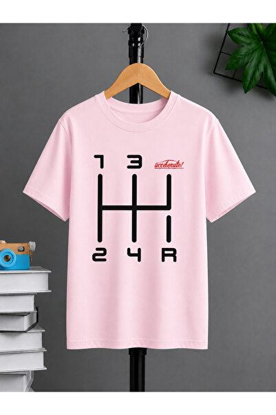 VODEXA Tricou oversize unisex cu imprimeu GEAR, 100% bumbac, croială conforta...