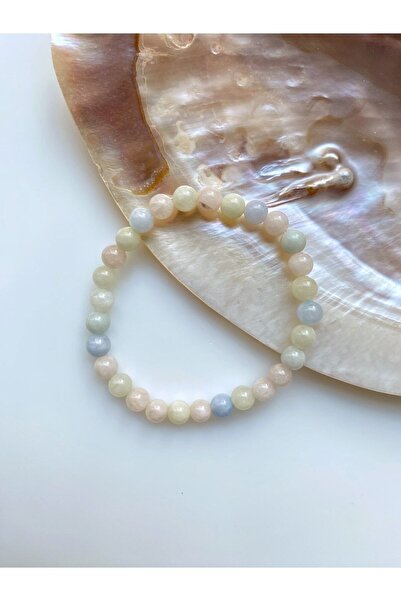 LADIN DOGALTAŞ Morganite Natural Stone Bracelet 6mm