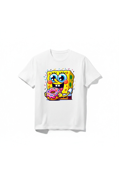 URBANTRENDSTORE Sponge Bob majica sa printom, unisex, za devojčice i dečake, ...
