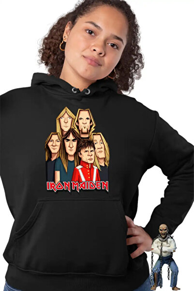 OEM Women's Hoodie Iron Maiden Cartoon Heavy Metal
