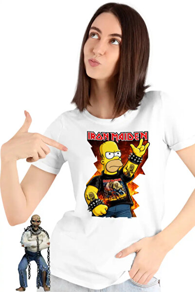 OEM Iron Maiden Homer The Simpsons Women's T-Shirt