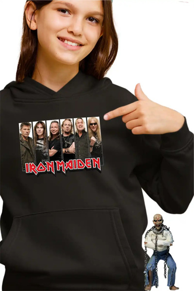 OEM Iron Maiden All Gang Heavy Metal Kids Girls Sweatshirt
