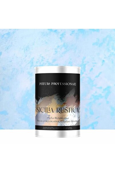 YaYa Color Vopsea Decorativă Sicilia Rustica Albastru Deschis 1L – Efect Perl...