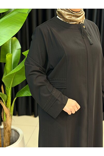 Butik büyük beden Beli Pleated Battal Ferace