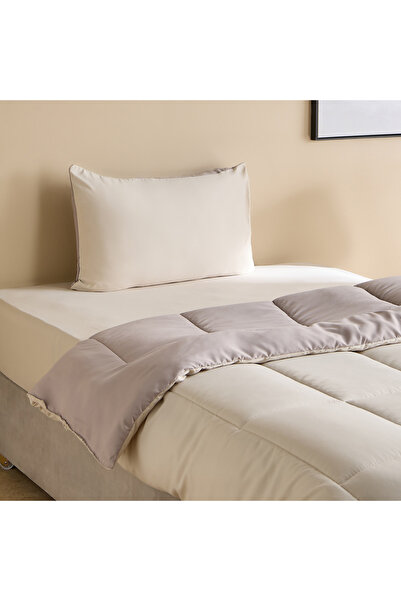Home Box Luno Sleep Ease Hotel Collection Microfiber 3-Piece Reversible Singl...