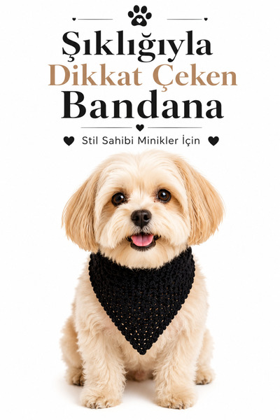 NEHOLİA Dog Bandana Stylish Pet Neck Scarf Cat Dog Accessory