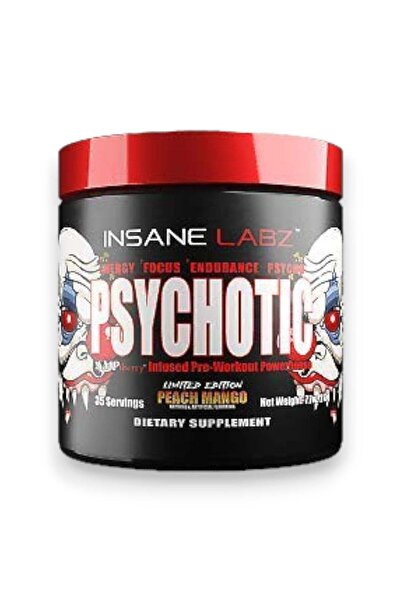 insane labz Psychotic, Peach Mango Flavour, 35 Servings