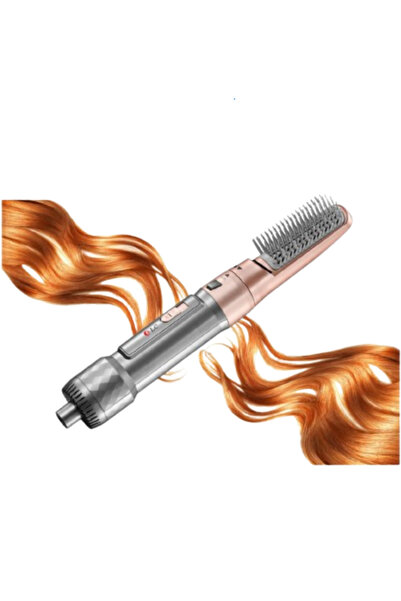 DLC Electric Hair Styler with Hot Air Brush, Pink & Silver – Model DLC-32656