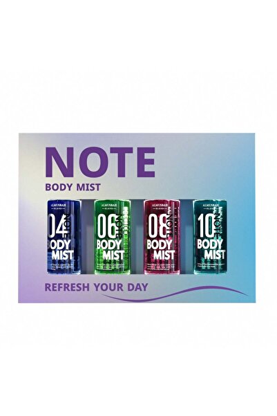 NOTE Body Perfume Set Note (Violet) 4X50Ml from the Lamp