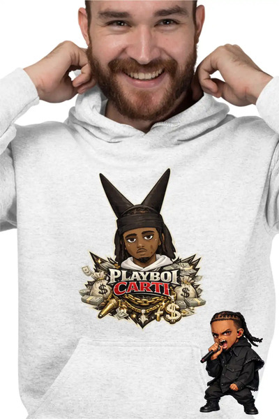 OEM Ανδρικό Φούτερ Playboi Magnolia Cards