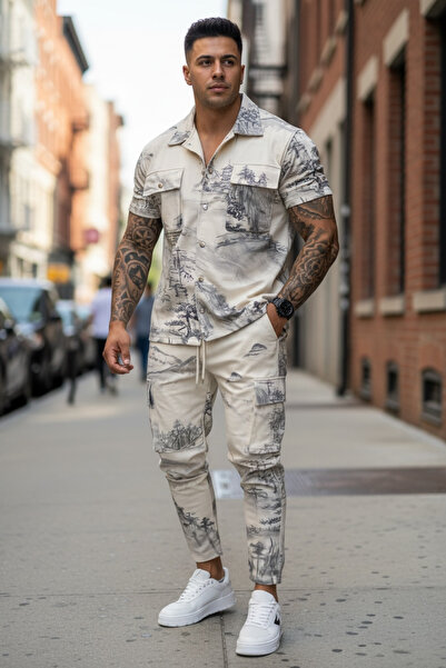 dehaine Men's suit, shirt + pants, Premium men's tracksuit, Y102