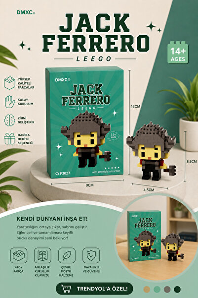 Jack Ferrero Cute Figure Mini Block Building Set – Mini Building Toy Set - Cu...