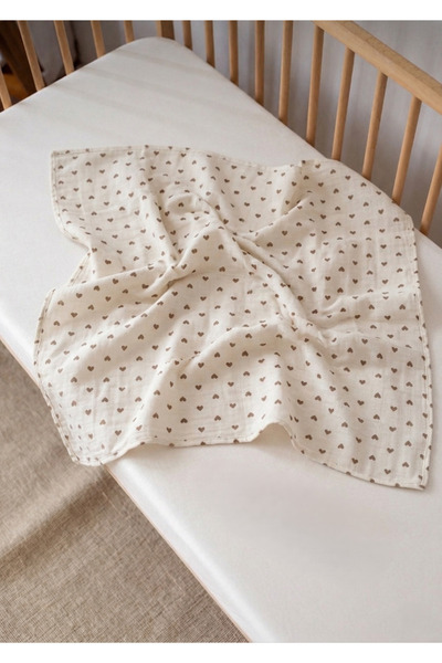 FURYATEX 100% Cotton Muslin Baby Blanket 70X80 cm – Breathable Soft Multi-Pur...