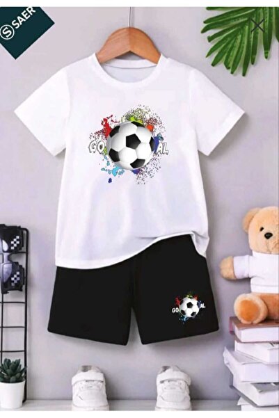 NC Nicee Clothes Tricou și pantaloni scurți de vară pentru copii, unisex (imp...