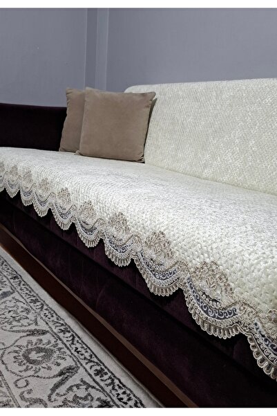 DAHABELLA LUXE HOME غطاء مقعد فاخر من قماش الوافل المخملي الفرنسي المضاد للان...