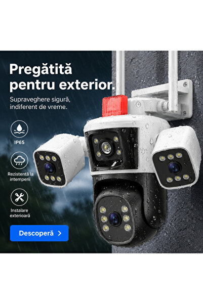 OEM White triple WIFI camera (RO-V06)