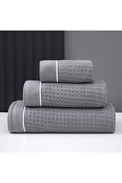 Donetella Pack of 3 Waffle Towel Set – 310 GSM Microfiber, Soft, Absorbent & ...