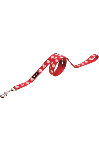 PETLER Οδηγός Σκύλου Shining Red Paw Large 2.5×122cm έως 41kg