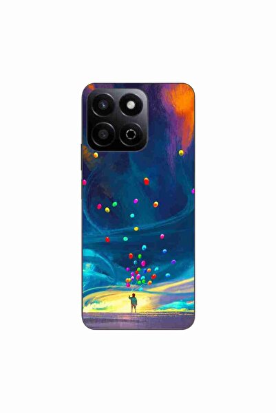 OEM Калъф, съвместим с Honor 200, от интелигентен силиконов гел TPU, с десен ...