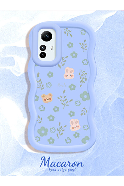 CASEVIBE Xiaomi Redmi Note 12S Uyumlu Güzel çiçek desenli, dayanıklı silikon ...