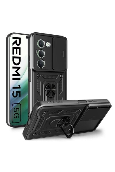 Tech-Protect Husă CamShield Pro pentru Xiaomi Redmi 15 4G/5G Negru