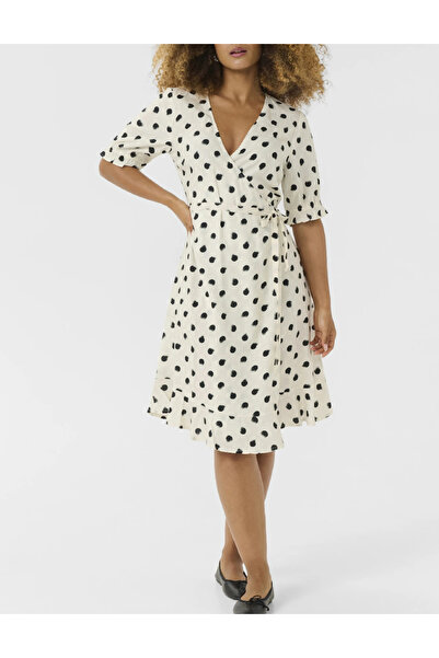 Evendi Rochie medie, Crem/Negru
