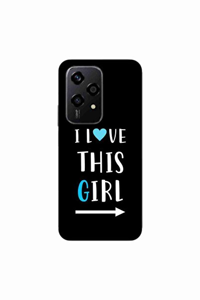 OEM Husa compatibila cu Honor 200 Lite Silicon Gel Tpu Model Cupluri I love T...