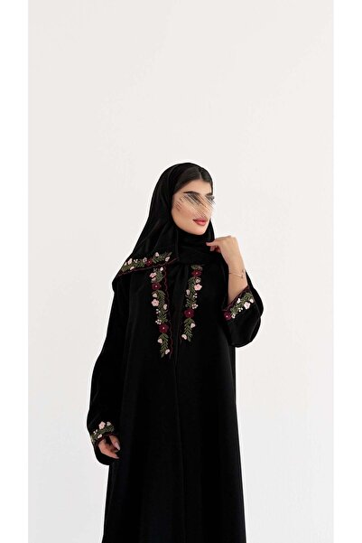 AYA عباية كريب موديل mw2099 مع إضافة تطريز أنيق